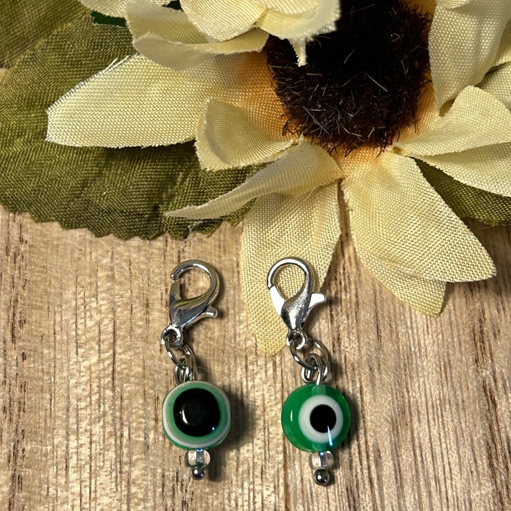 Green Evil Eye Charms
